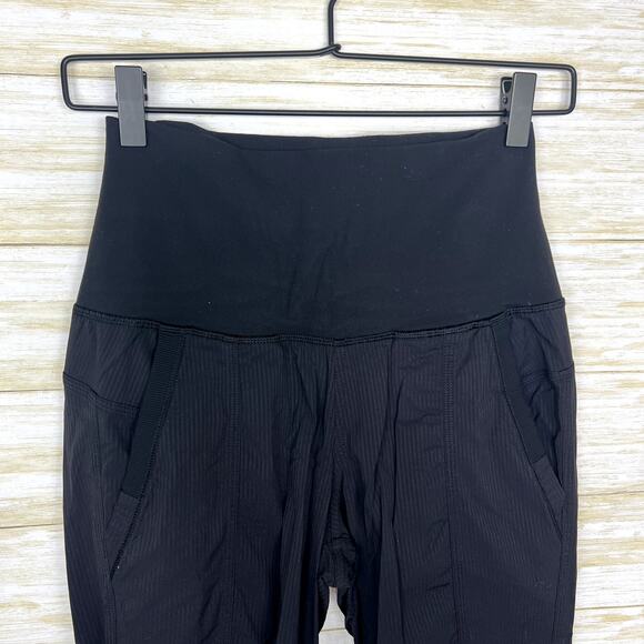 Lululemon Black High Rise Cropped Jogger Pants - Picture 2 of 8